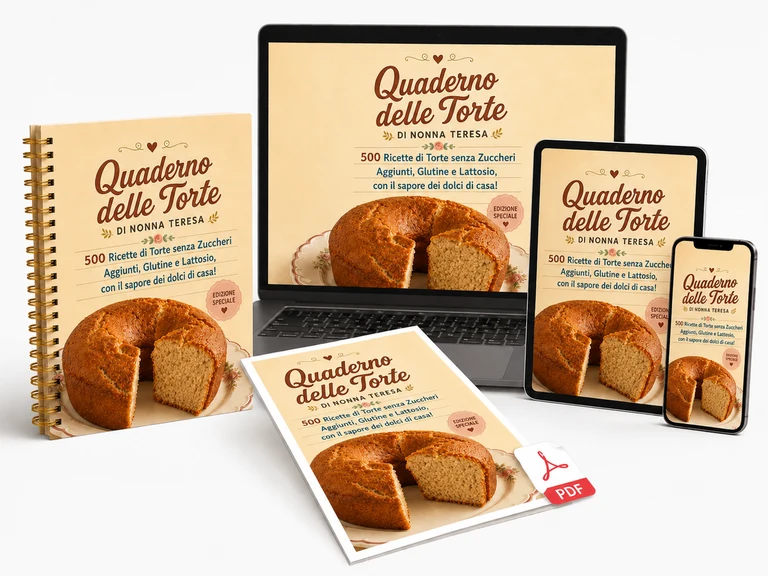 Il Quaderno delle Torte di Nonna Teresa su libro, smartphone, computer e tablet